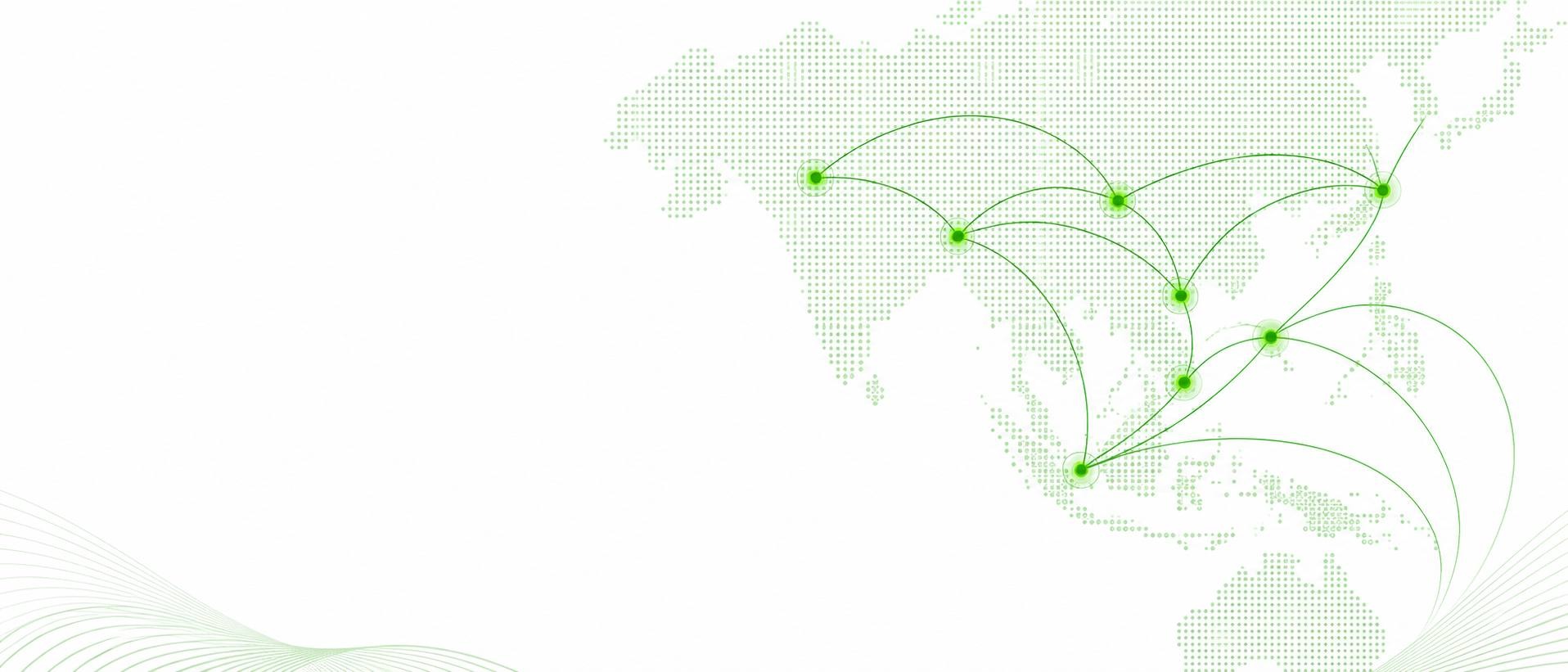 Asia payment network map